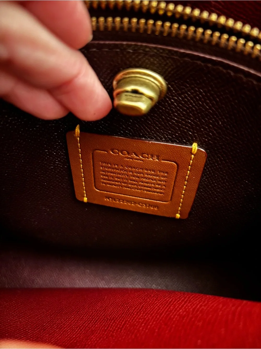 Coach Pink Leather Crossbody Bucket Bag - Picture 3 of 3